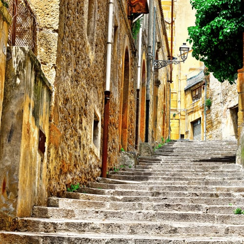 Preview: View To Historic Center City Of Piazza Armerina In Sicily