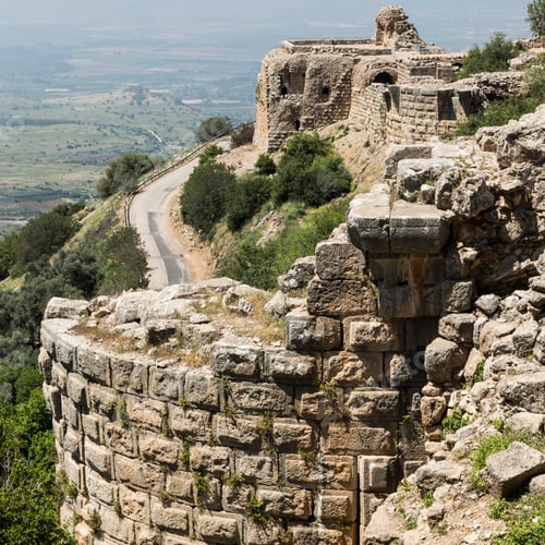 Preview: Remnants Of Castle On The Golan Heights Near The Israeli Border With Syria. The Nimrod Fortress