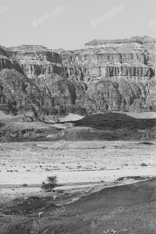 Preview: Loneliness And Emptiness Of The Rocky Hills Of The Negev Desert In Israel. Breathtaking Landscape