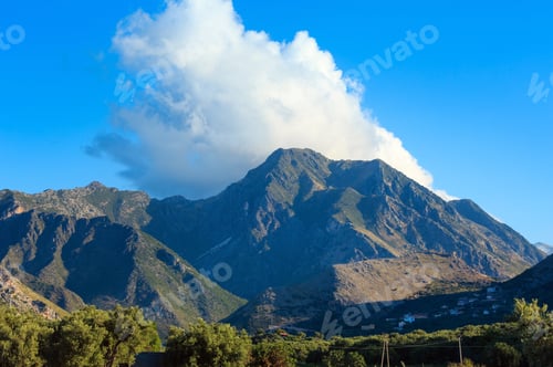 Preview: Summer Mountain View From Borsh Beach(Albania, Vlore Country).
