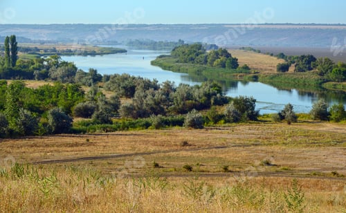 Preview: Summer Countryside Ladscape With Pivdennyi Buh River, Mykolaiv Region, Ukraine.