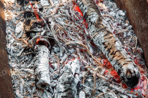 Preview: Embers And Ashes Charcoal, Burning Down Fire.