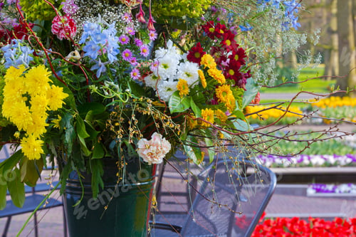 Preview: Big Multicolor Wonderful Flowers Bouquet On Spring Park