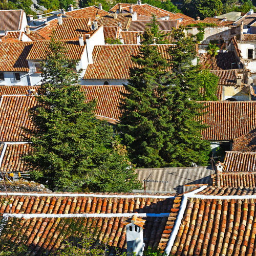 Preview: Bird'S Eye View On The Red Tiles Of The Spanish Town