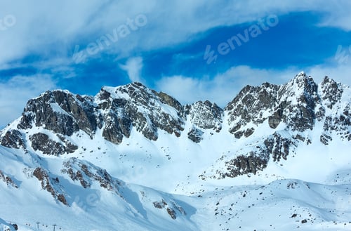 Preview: Winter Silvretta Alps Landscape.