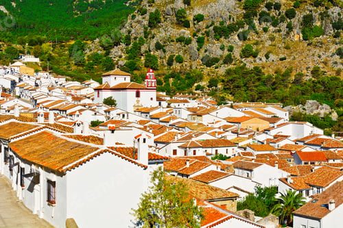 Preview: Bird'S Eye View On The Red Tiles Of The Spanish Town