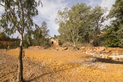 Preview: Roman Bridge And Rio Tinto In Niebla Village Huelva Province Andalusia Spain