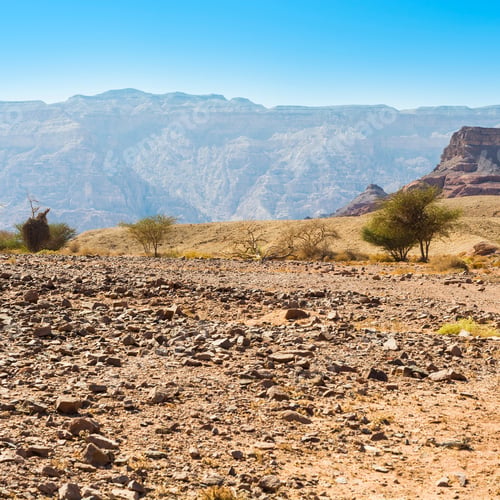 Preview: Rocky Hills Of The Negev Desert In Israel. Breathtaking Landscape Of The Rock Formations In The