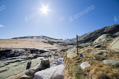 Preview: Gredos Mountains Way From The Platform To The Lake Avila Castile Leon Spain