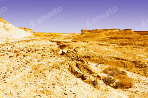 Preview: Rocky Hills Of The Negev Desert In Israel At Sunset