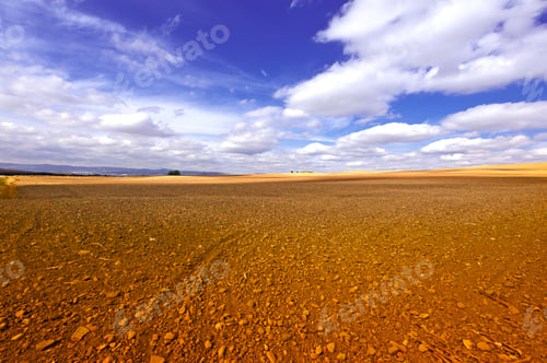 Preview: Plowed Sloping Hills Of Spain In The Evening
