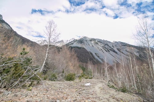 Preview: Nice View On High Mountains Covered With Snow Pineta Valley Huesca Aragon Spain