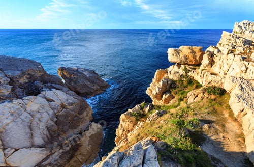 Preview: Spring Evening Atlantic Ocean Coastline Landscape (Cantabria, Spain).