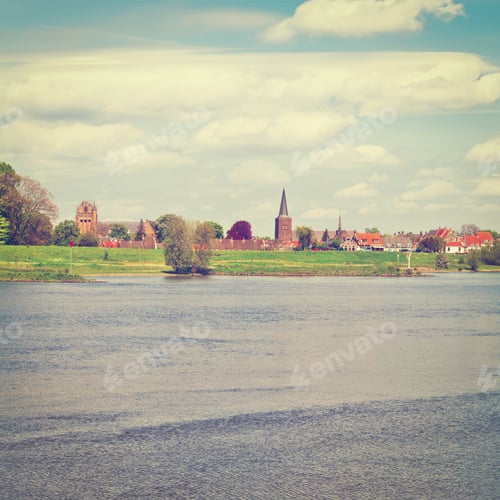 Preview: Peaked Roof Of The Dutch City Zutphen, Instagram Effect