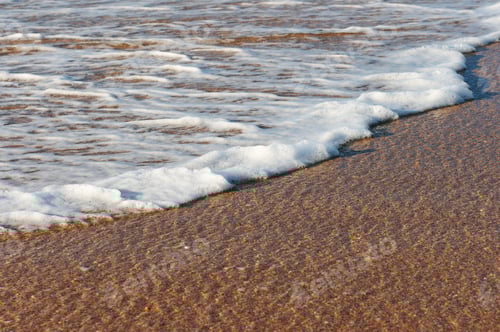 Preview: Sea Surf Foam On Coastline Sand