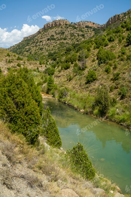 Preview: Las Balagueras Reservoir In Mora De Rubielos In Teruel Aragon Spain