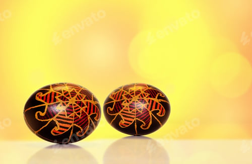 Preview: Happy Easter. Hand Painted Eggs.
