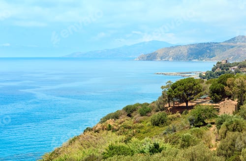 Preview: Beautiful Tyrrhenian Sea Coastline Landscape. Cilento And Vallo Di Diano National Park, Salerno