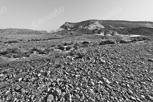 Preview: Rocky Hills Of The Negev Desert In Israel. Breathtaking Landscape Of The Desert Rock Formations In