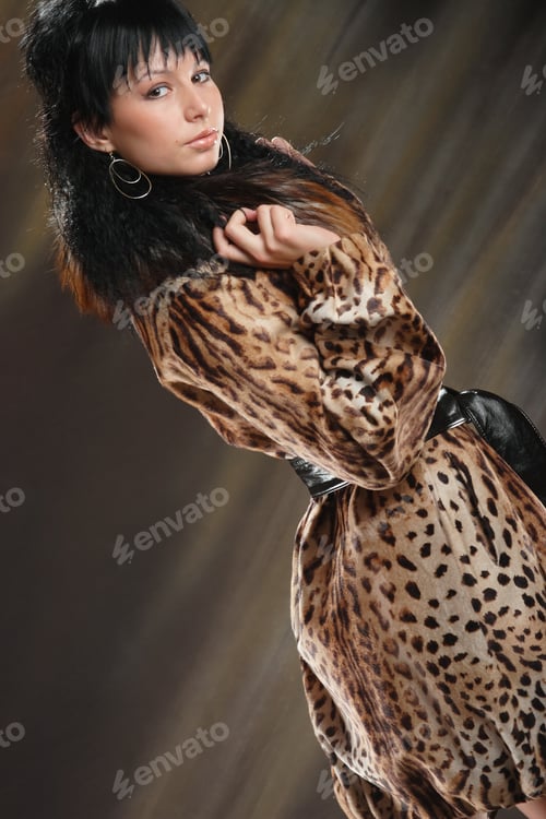 Preview: Beautiful Girl In A Stylish Leather Jacket