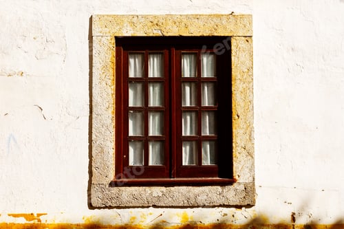 Preview: Window On The Facade Of The Old Portugal House