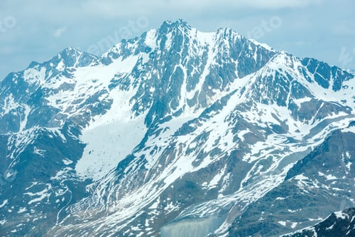 Preview: June View From The Karlesjoch Alps Mountain (3108 M, Near Kaunertal Gletscher On Austria-Italy