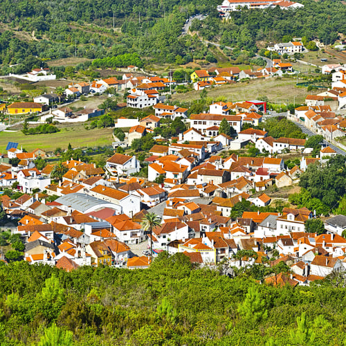 Preview: Aerial View Of The Small Modern Town In Portugal