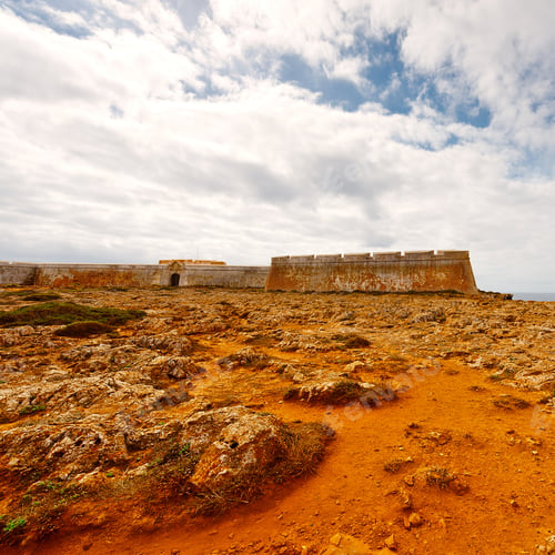 Preview: Portuguese Fortress Sagres On The Deserted Beach Of The Atlantic Ocean