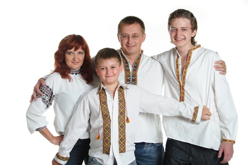Preview: Family In The Ukrainian National Costumes