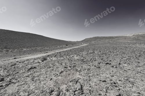 Preview: Rocky Hills Of The Negev Desert In Israel. Breathtaking Landscape And Nature Of The Middle East