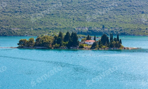 Preview: The Small Rocky Island With Trees And House Near Adriatic Sea Coast (Croatia)