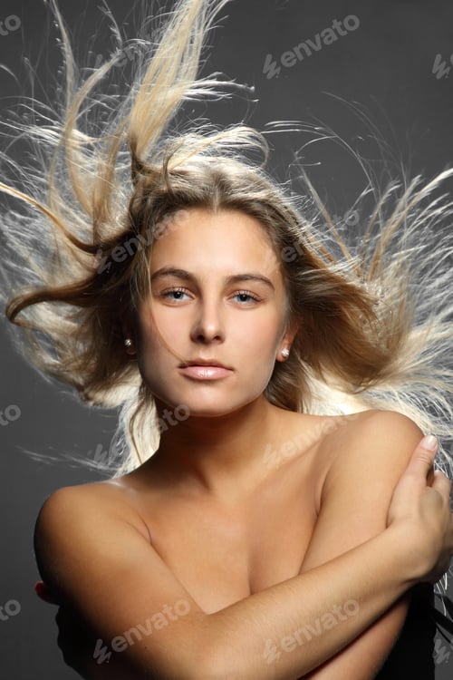 Preview: Portrait Of Young Dancing Girl With Smart Fair Hair