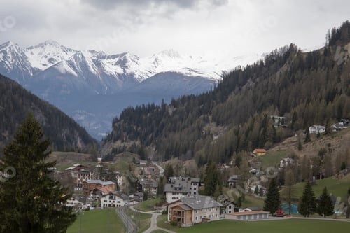 Preview: View Of Switzerland Landscape From The Bernina Express Train