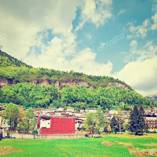Preview: The Old Town High Up In The Italian Alps, Instagram Effect