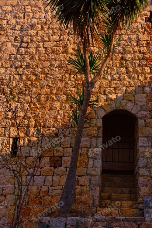 Preview: Remnants Of Crusader Castle In Israel At Sunset. The Yehiam Fortress, National Park Of Israel