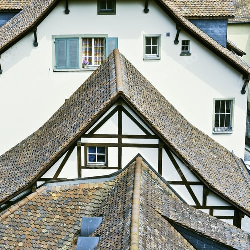 Preview: Aerial View Of The City Of Berne, Vintage Style Toned Picture