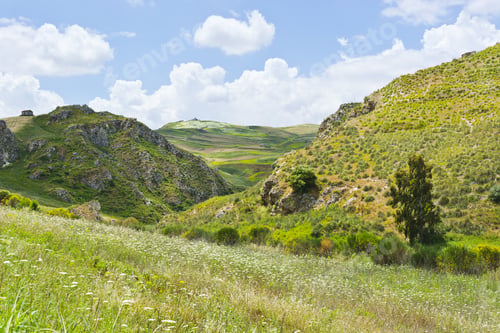 Preview: Rocky Landscape Of Sicily In Spring