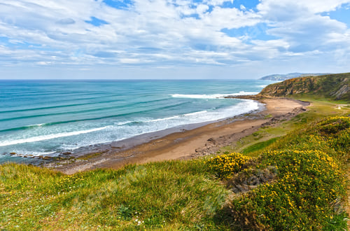 Preview: Beach Azkorri Or Gorrondatxe In Getxo Town, Biscay, Basque Country (Spain).