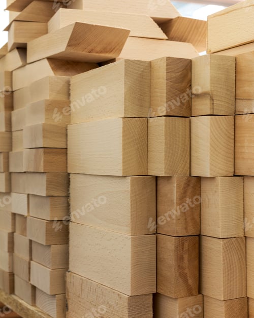 Preview: Wooden Blocks In The Carpentry Shop Furniture