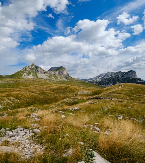 Preview: Picturesque Summer Mountain Landscape Of Durmitor National Park, Montenegro, Europe, Balkans