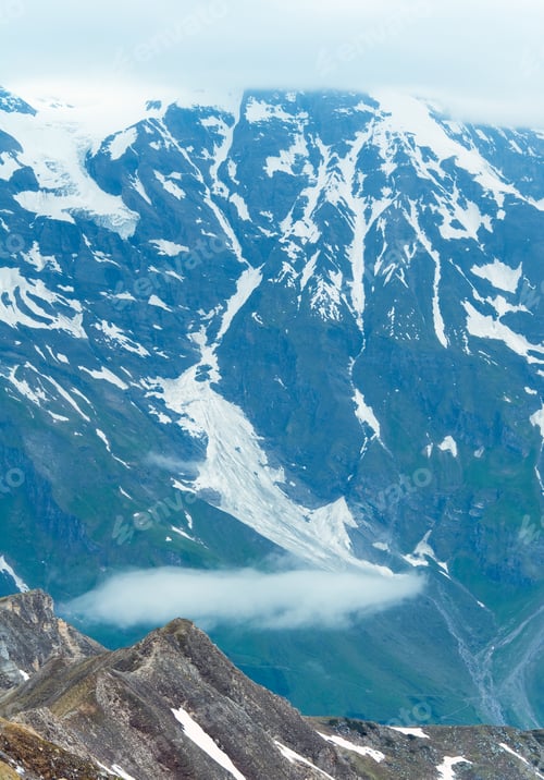 Preview: Summer (June) Alp Mountain Tops View From Grossglockner High Alpine Road