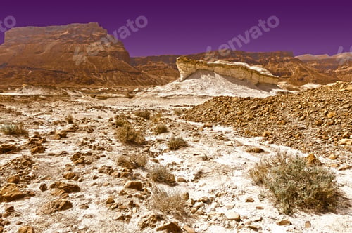 Preview: Rocky Hills Of The Negev Desert In Israel At Sunset