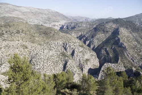 Preview: Looking Down In The Laguart Valley Alicante Spain Moazarabic Path To Barranc De Infierno