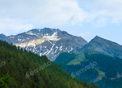Preview: Summer Alps Mountains (Austria, View To Italian Dolomites)
