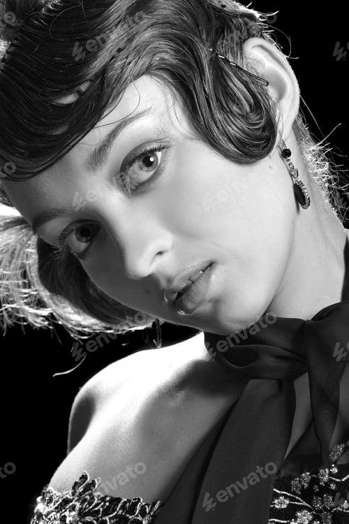 Preview: Portrait Of Beautiful Girl With Sexy Lips
