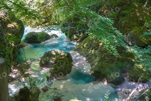 Preview: Source Of The River Urederra In Urbasa Mountain Range, Navarra, Spain