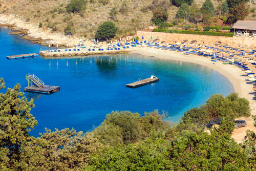 Preview: Summer Morning Rocky Coast With Beach (Saranda, Albania).
