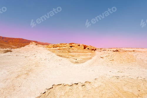 Preview: Sunset Over The Stony Desert In Israel