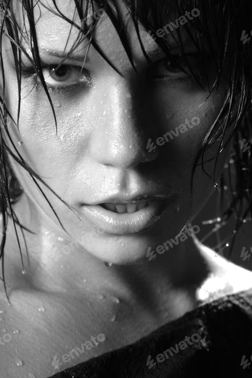 Preview: Portrait Of A Young Girl In The Rain
