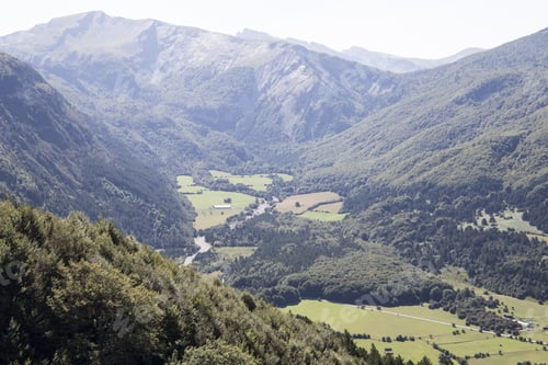 Preview: Valle De Roncal Valley Landscape In Navarre Spain